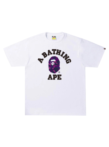 Тениска BAPE Color Camo College Tee Бяло | 1I30-110-018