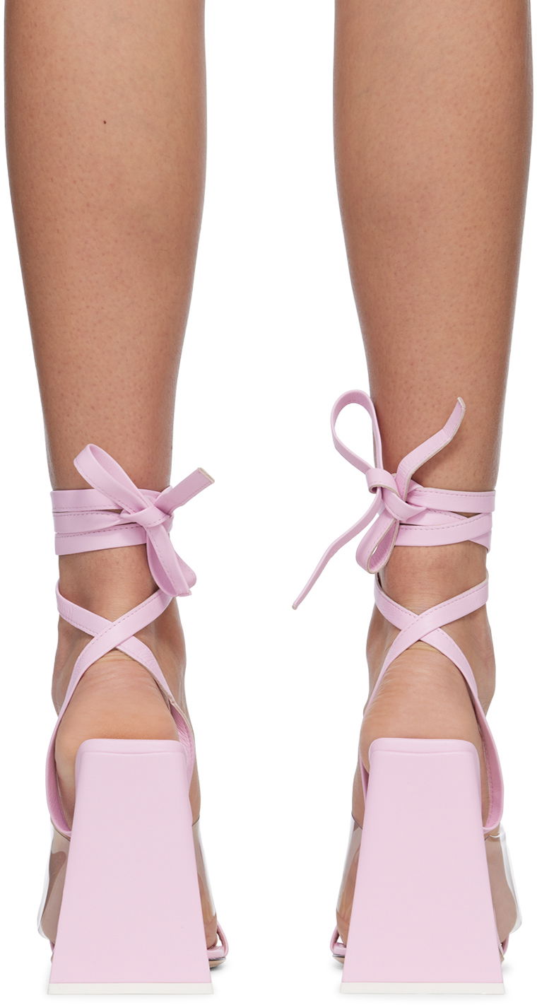Аксесоари The Attico Attico Isa Heeled Sandals Розово | 232WS623 L001, 1