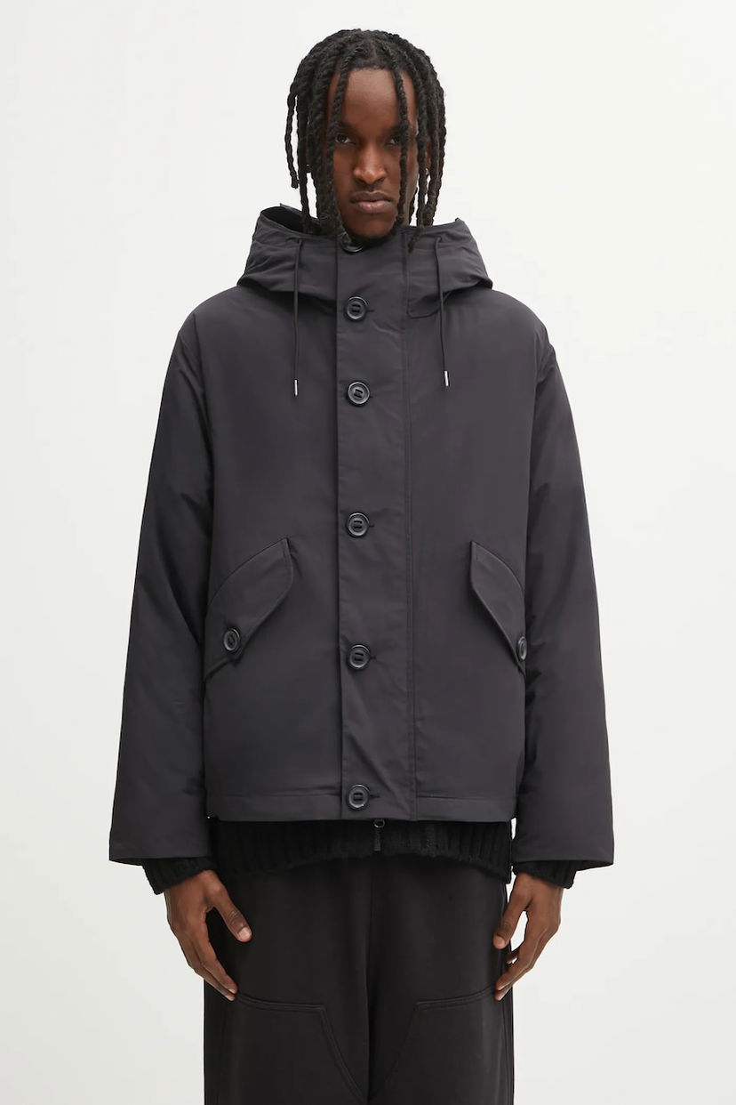 Пухо яке C.P. Company Hooded Down Winter Jacket Черно | 19CMOW197A110419A