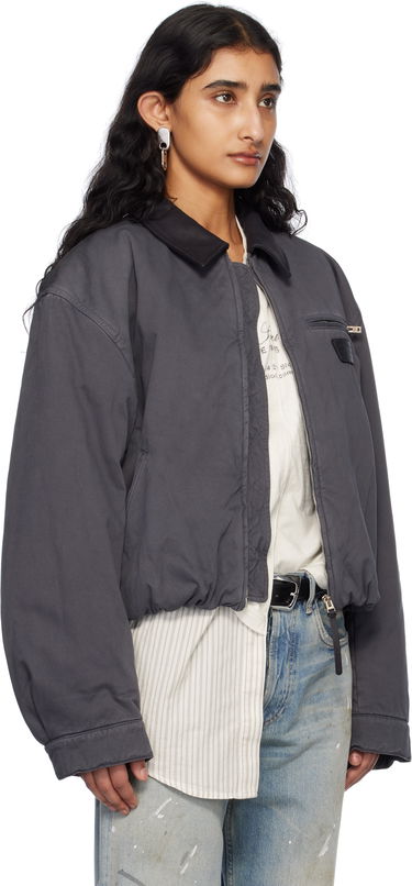 Яке бомбър Acne Studios Acne Studios Heavy Twill Bomber Jacket Сиво | A90638-, 1