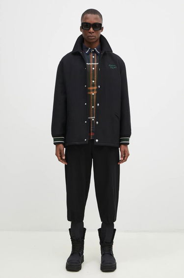 Яке бомбър MAISON KITSUNÉ Black Varsity Jacket Черно | NM02120WM0026, 6