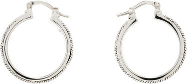 Обеци Jil Sander Jil Sander Textured Hoop Earrings Металик | J12VG0307_P6959, 0