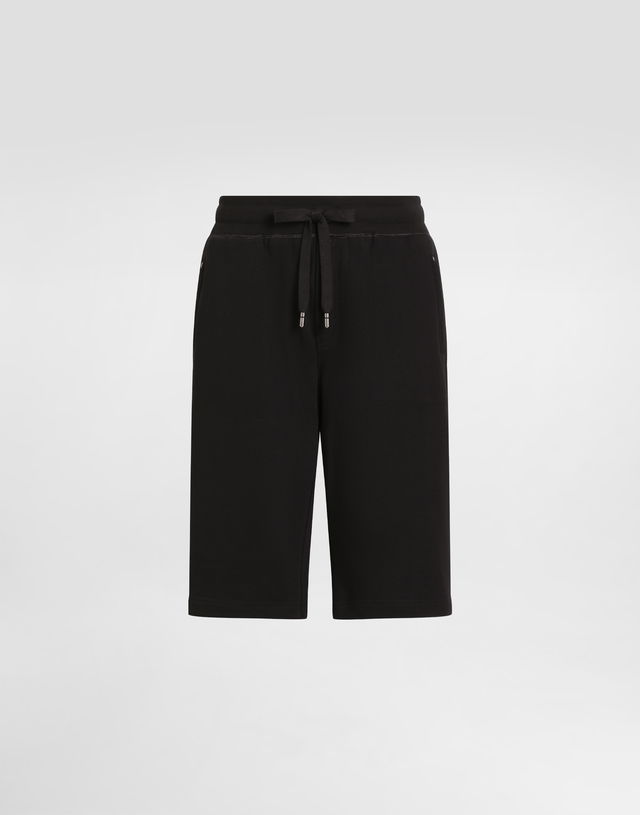 Dolce & Gabbana Jersey Jogging Shorts With Logo Tag