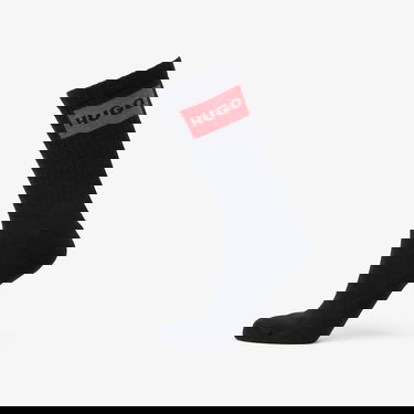 Чорапи BOSS Hugo Logo Quarter Socks 2-Pack Черно | 50510640-001, 1