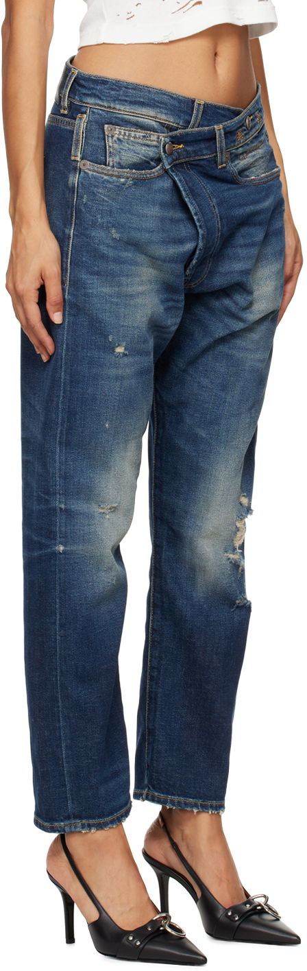 Дънки R13 R13 Crossover Jeans Синьо | R13W2048-D144C, 1