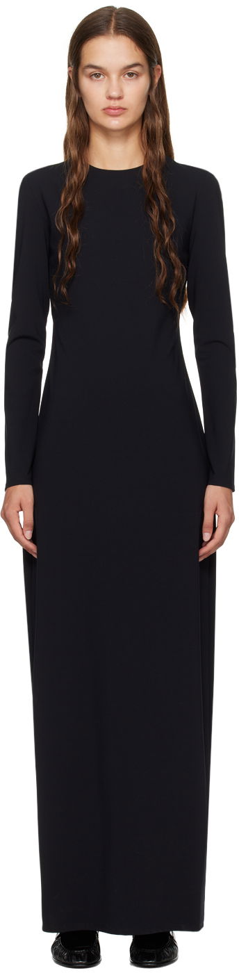 Pокля The Row Wai Maxi Dress Черно | 7333-K512, 0