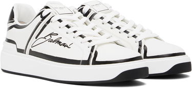Кецове и обувки Balmain Balmain B-Court Printed Calfskin Бяло | EM1VI288LCLP, 3