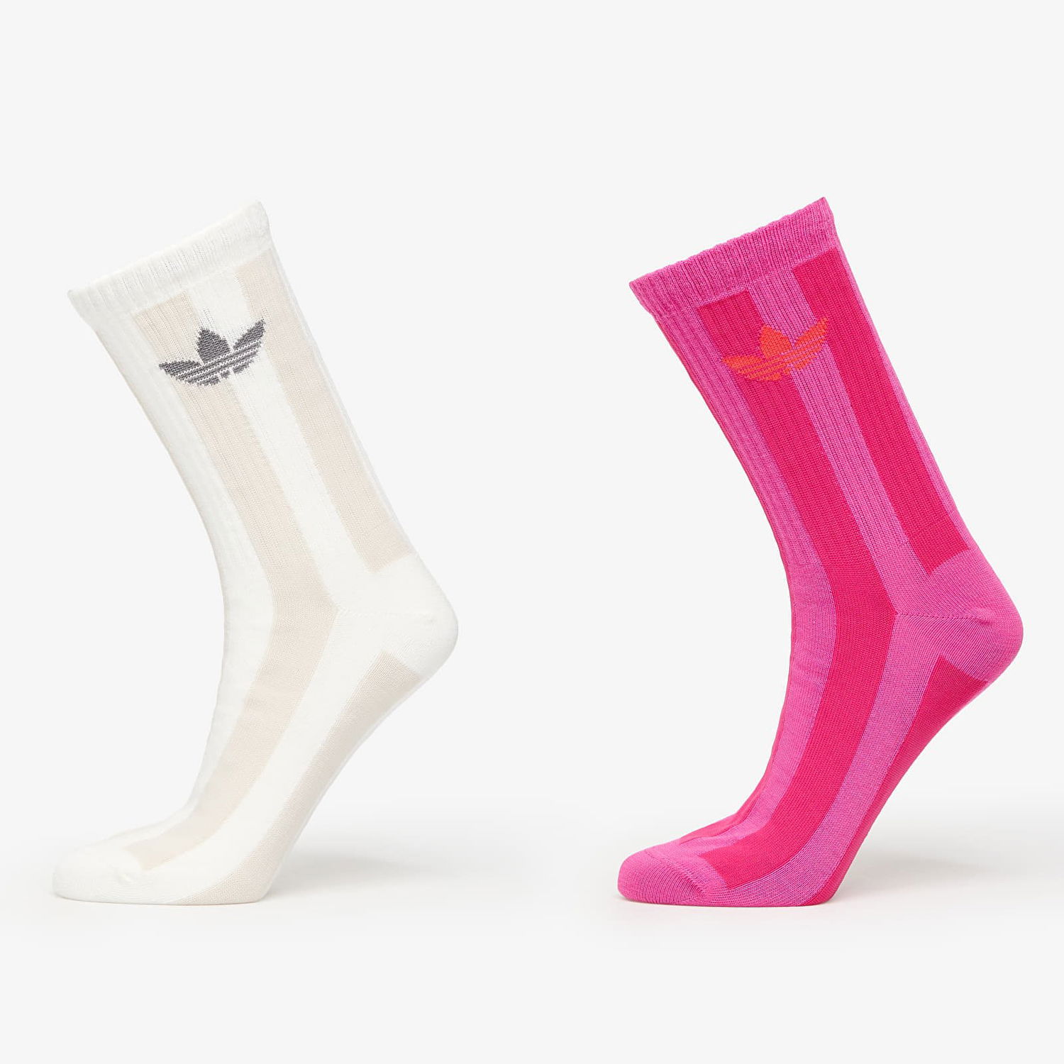 Чорапи adidas Originals Adidas Striped Crew Socks 2-Pack Розово | JW2987, 0