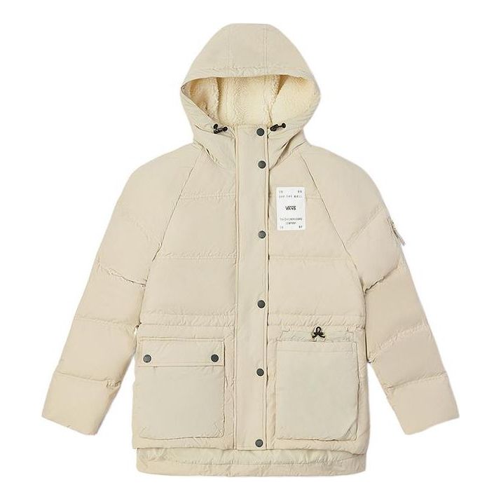 Пухо яке Vans Hooded Down Puffer Jacket Бежово | VN0A7YI92N1