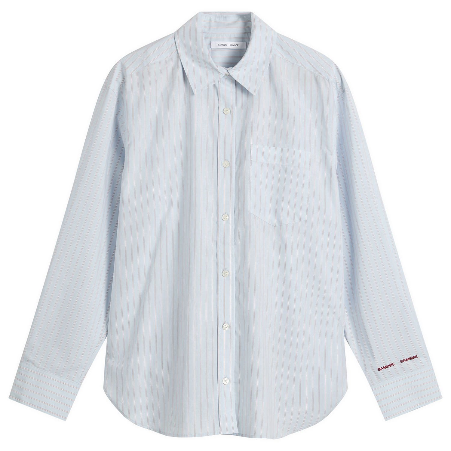 Риза Samsoe Samsoe Salova Stripe Shirt Синьо | F25400059-CLR002401, 0