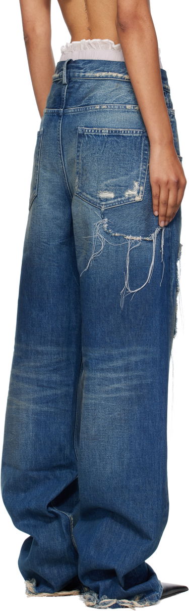 Дънки Ann Demeulemeester Ann Demeulemeester Claire 5 Pocket Comfort Jeans Синьо | B0010197-FA631-053, 2