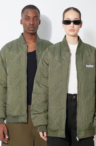 Яке бомбър Butter Goods Scorpion Bomber Jacket Зелено | BGQ1243402, 0