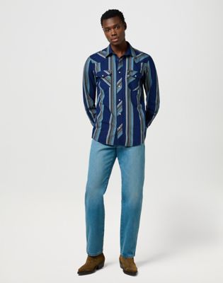 Риза Wrangler Wrangler Regular Western Shirt Синьо | 112371432:XXL, 1