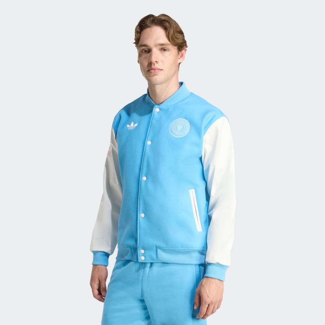 Яке бомбър adidas Originals Inter Miami CF adidas Originals Anthem Jacket Синьо | JM5160, 0
