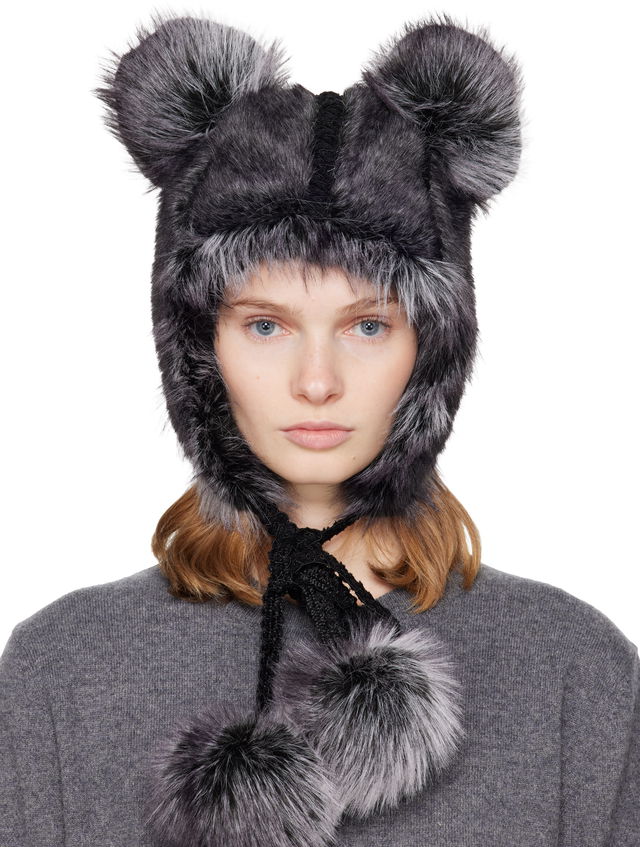 SSENSE Exclusive Faux Fur Teddy Bear Hat