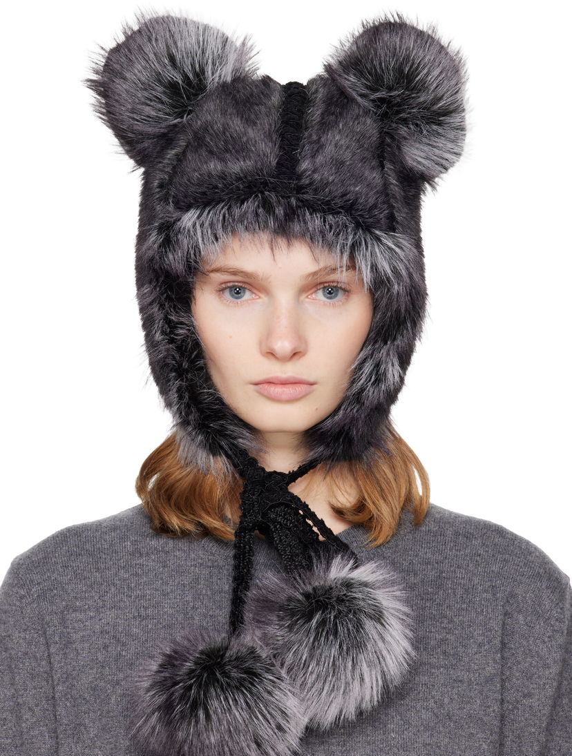 Шапка Anna Sui SSENSE Exclusive Faux Fur Teddy Bear Hat Многоцветен | S625Z94