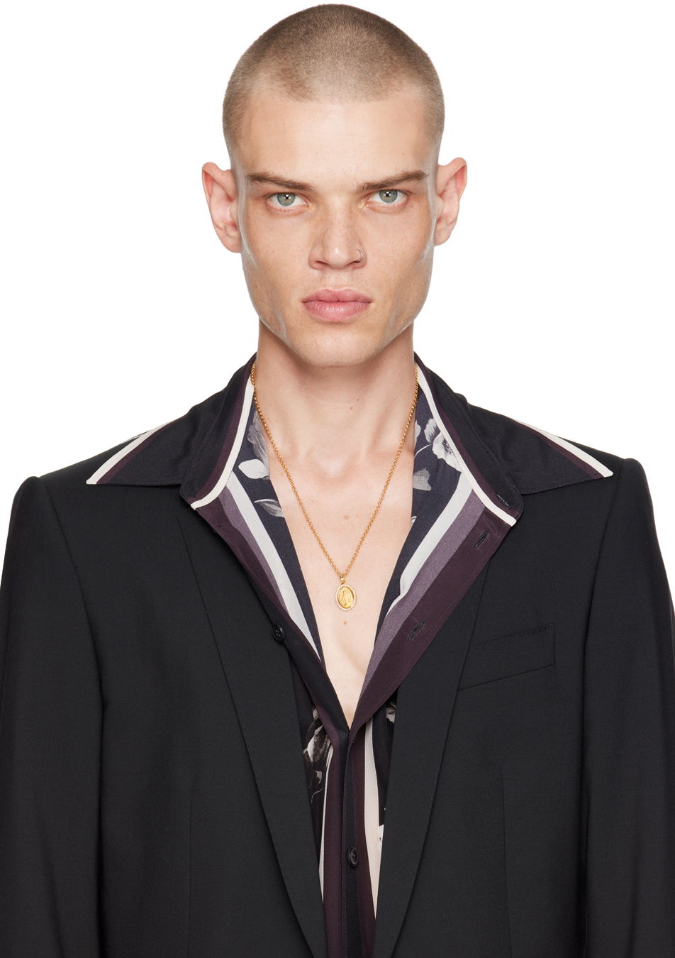 Колие Dolce & Gabbana Gold Graphic Pendant Necklace Многоцветен | WNN5D6W1111, 1