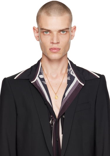 Колие Dolce & Gabbana Gold Graphic Pendant Necklace Многоцветен | WNN5D6W1111, 1