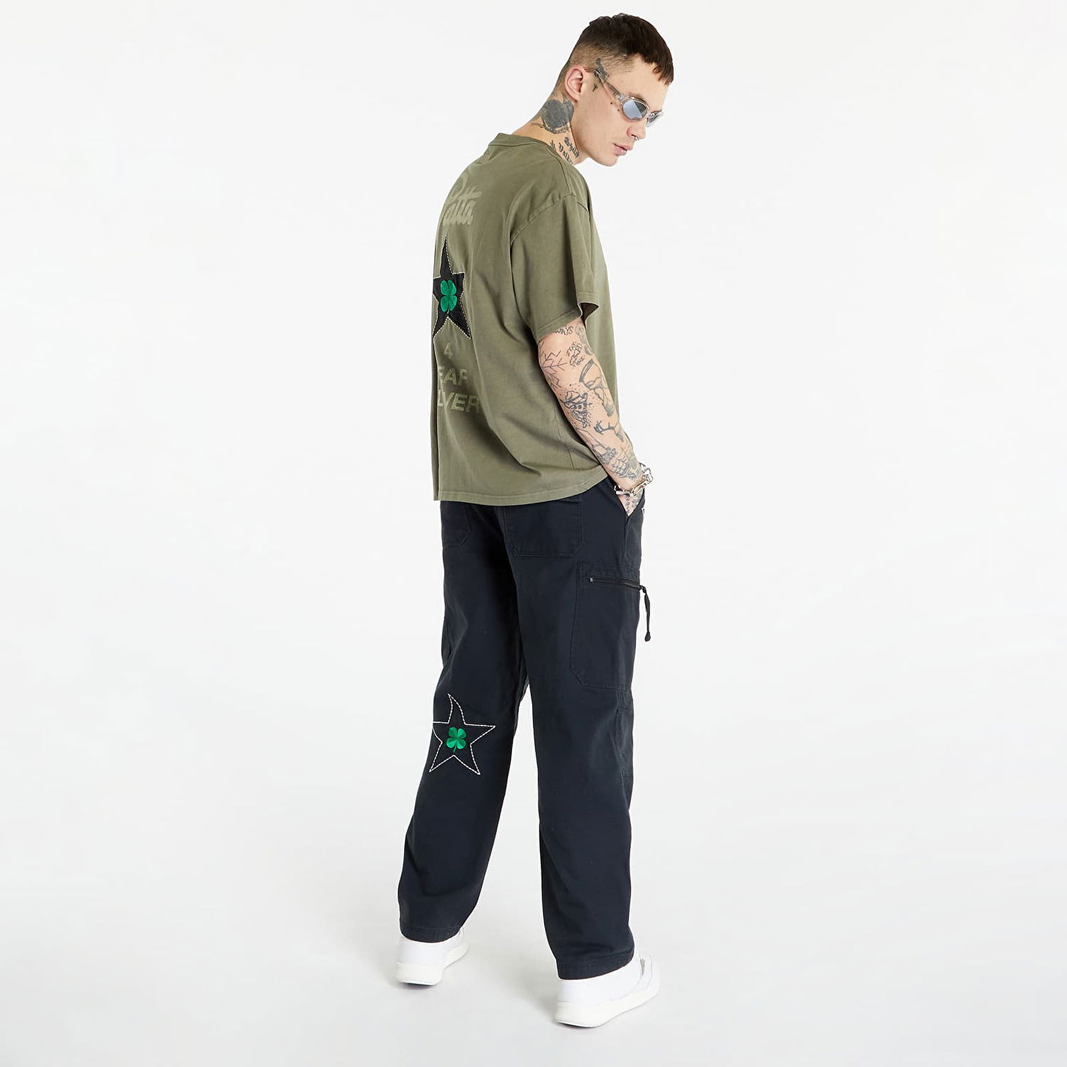 Тениска Converse Patta x Four-Leaf Clover T-Shirt Зелено | 10024663-A02, 1