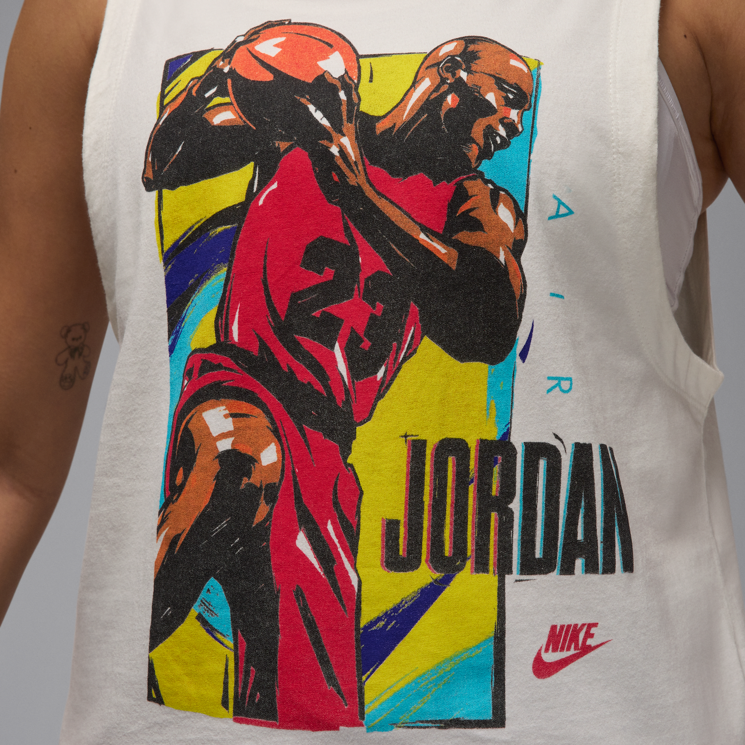Потник Jordan Jordan Graphic Print Sleeveless T-Shirt Бяло | HJ0199-133, 1