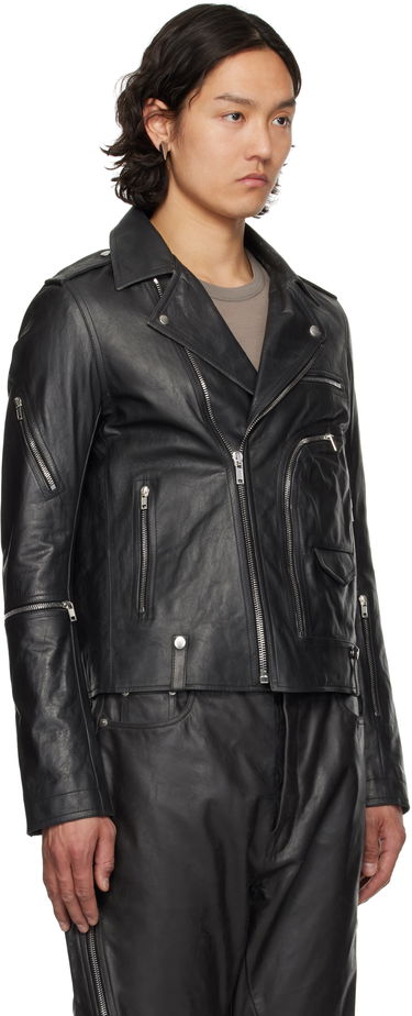 Яке Rick Owens Rick Owens Hollywood Bauhaus Stooges Leather Jacket Черно | RU01E5765 LTP, 1