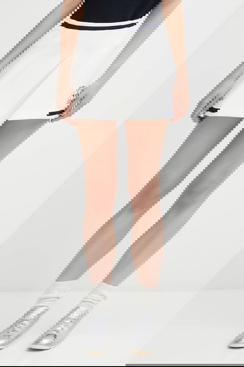 Пола Sporty & Rich Sporty & Rich Eden Crest Embroidered Mila Mini Skirt Бяло | SK01160666WH50, 0