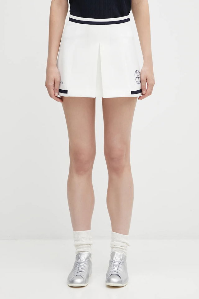 Sporty & Rich Eden Crest Embroidered Mila Mini Skirt
