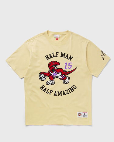 Тениска Mitchell & Ness Vince Carter NBA 2024 HOF Premium Graphic T-Shirt Жълто | FC11397-MLTCREA, 0