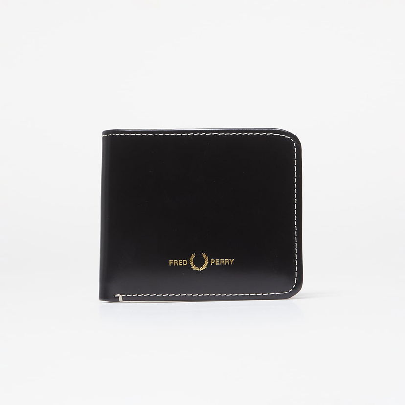 Портфейл Fred Perry Box Leather Billfold Wallet Black Universal Черно | L8295 102