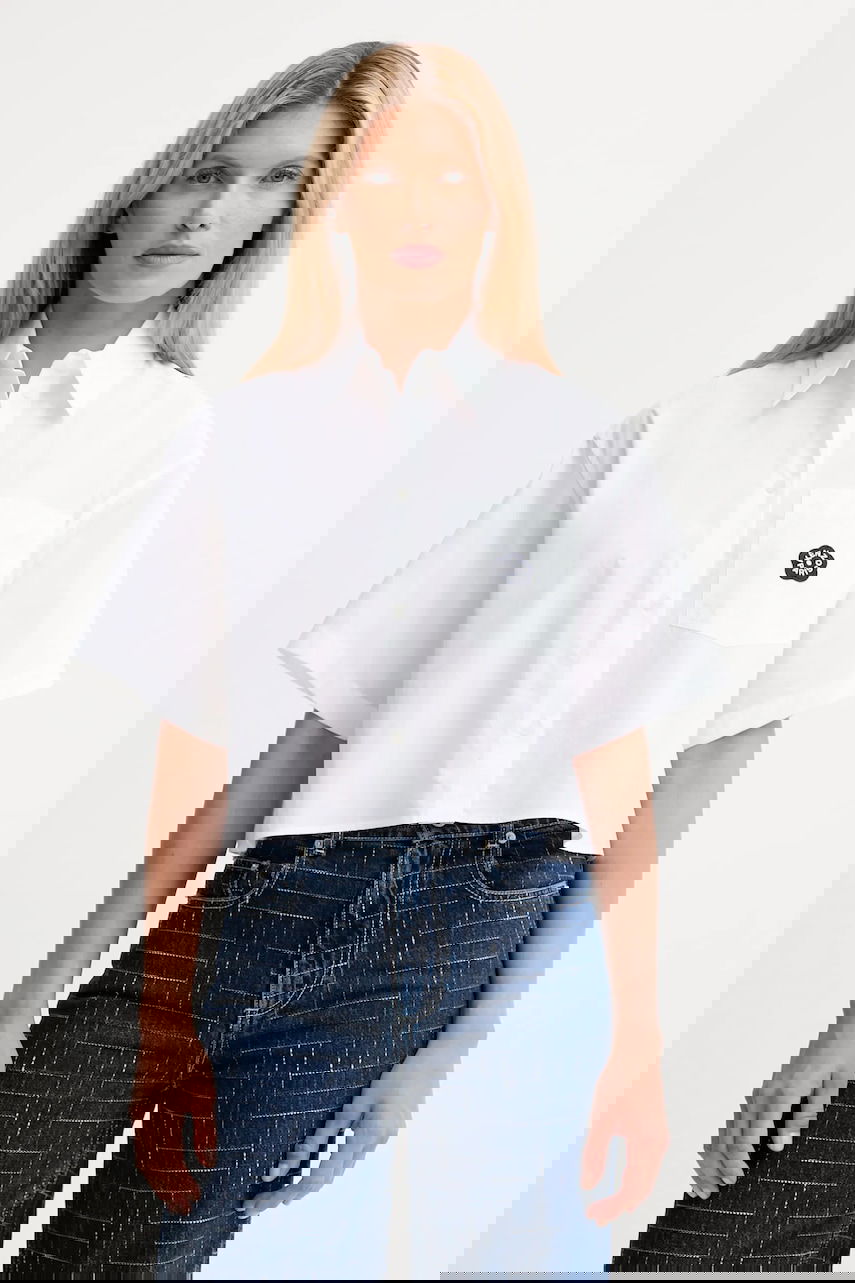 Риза KENZO Kenzo Relaxed Cropped Shirt Бяло | FF62CH2469LH, 0