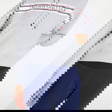 Суитчър Tommy Hilfiger Signature Tape Drawstring Hoodie Сиво | UW0UW03582 P61, 3