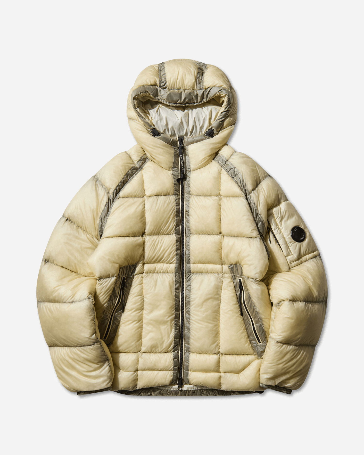 Пухо яке C.P. Company D.D. Shell Hooded Medium Down Jacket Бежово | 19CMOW702A-110416A 402, 0
