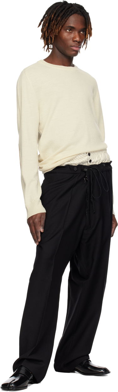 Панталони Maison Margiela Maison Margiela Layered Trousers Черно | S50KA0658 M35415, 3