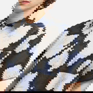 Риза A.P.C. Floral Print Short Sleeve Shirt Синьо | COHEH-H12541-IAK, 5