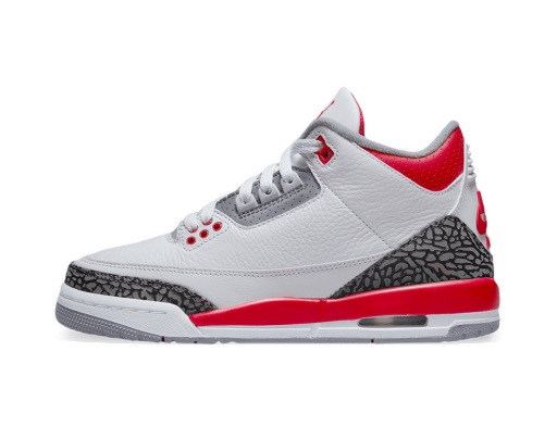 Кецове и обувки Jordan Air Jordan 3 Retro "Fire Red" 2022 GS Бяло | DM0967-160