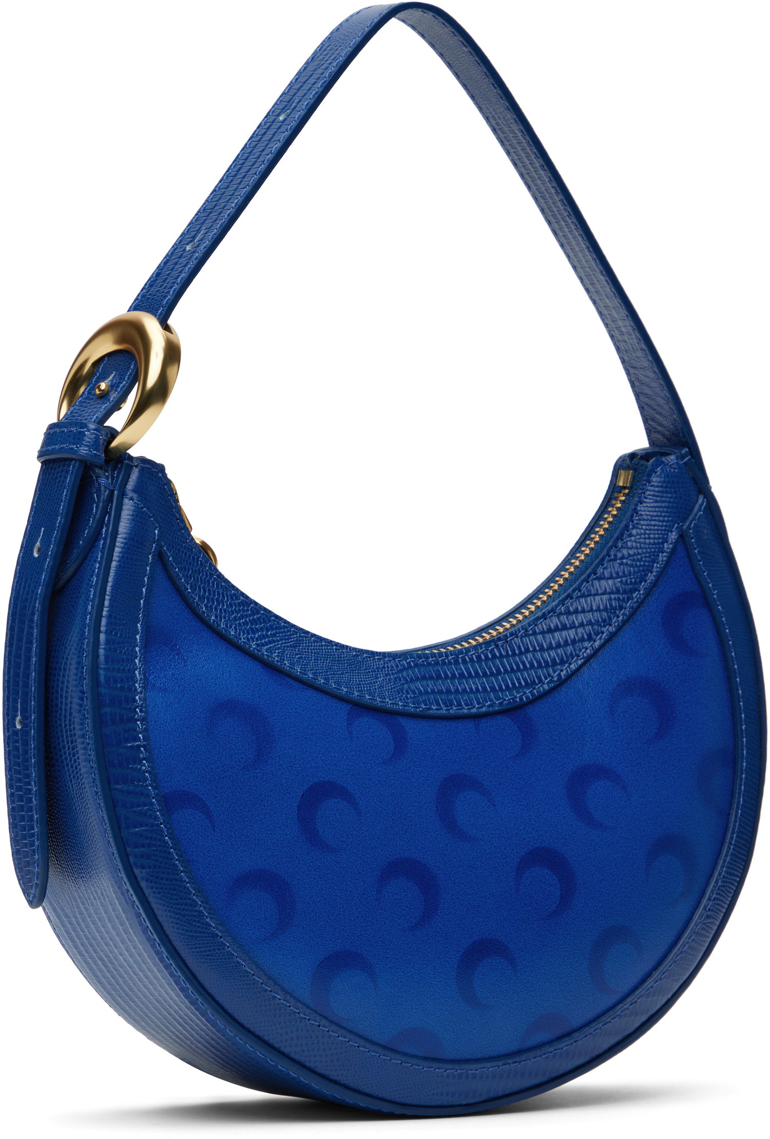 Дамска чанта Marine Serre Marine Serre Moon Airbrushed Leather Eclips Mini Bag Синьо | WBA002A CLEA0053, 1