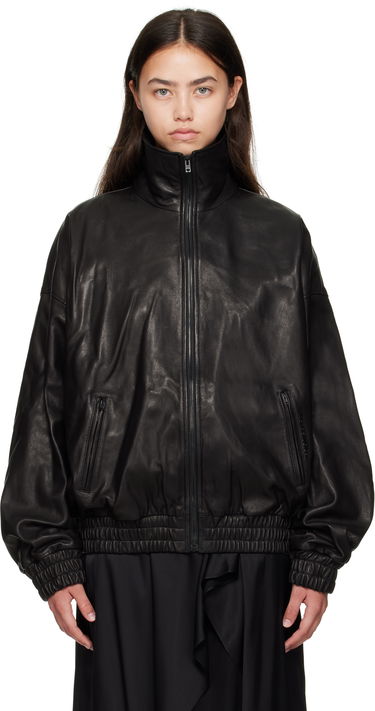 Яке Acne Studios Acne Studios Zip Leather Jacket Черно | A70201-, 0