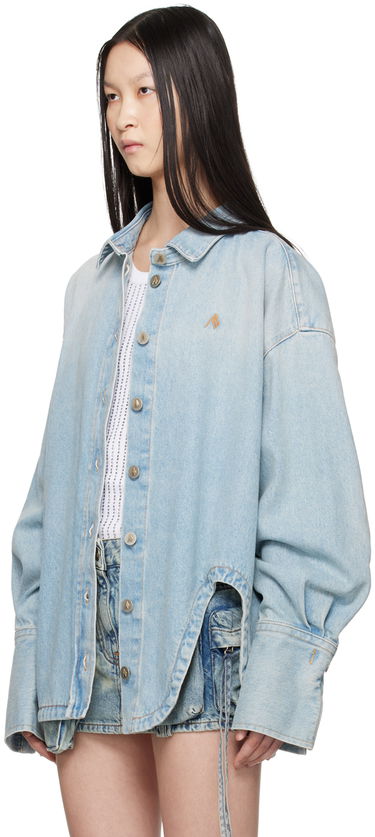 Риза The Attico Attico Oversized Denim Shirt Синьо | 247WCB68 D049, 3