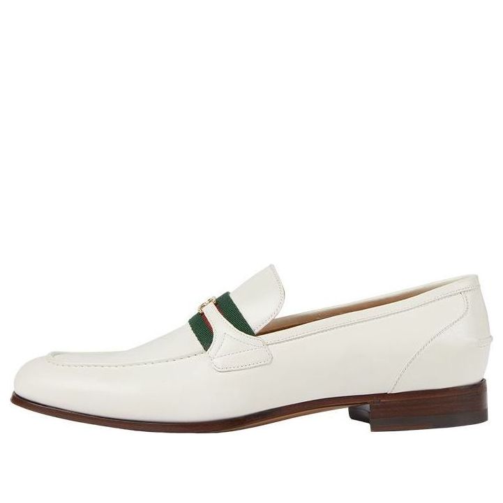 Кецове и обувки Gucci Interlocking G Loafer Бяло | 717028-AAA3E-9147, 0