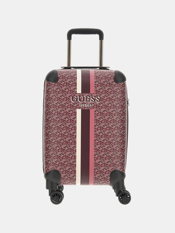 Чанта за пътуване GUESS Wilder G Cube Logo Trolley Лилаво | TWS74529830, 0