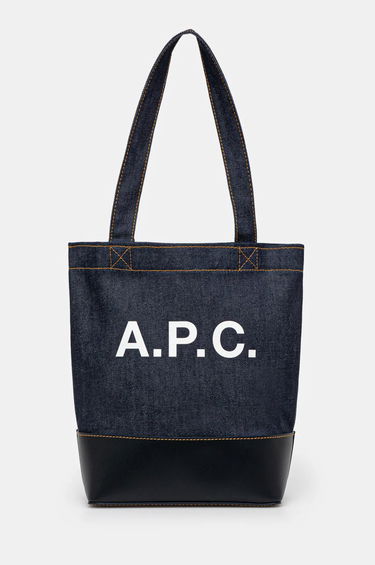 Голяма пазарска чанта A.P.C. Axel Small Tote Bag Синьо | CODDP.M61568.IAK, 0