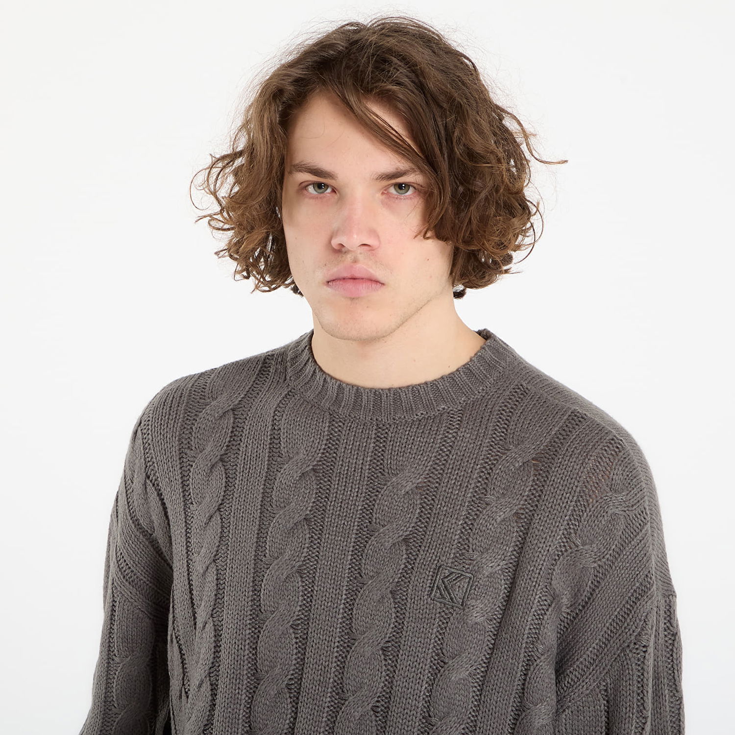 Пуловер Karl Kani Karl Kani Cable Knit Sweater Сиво | PD00008929, 1