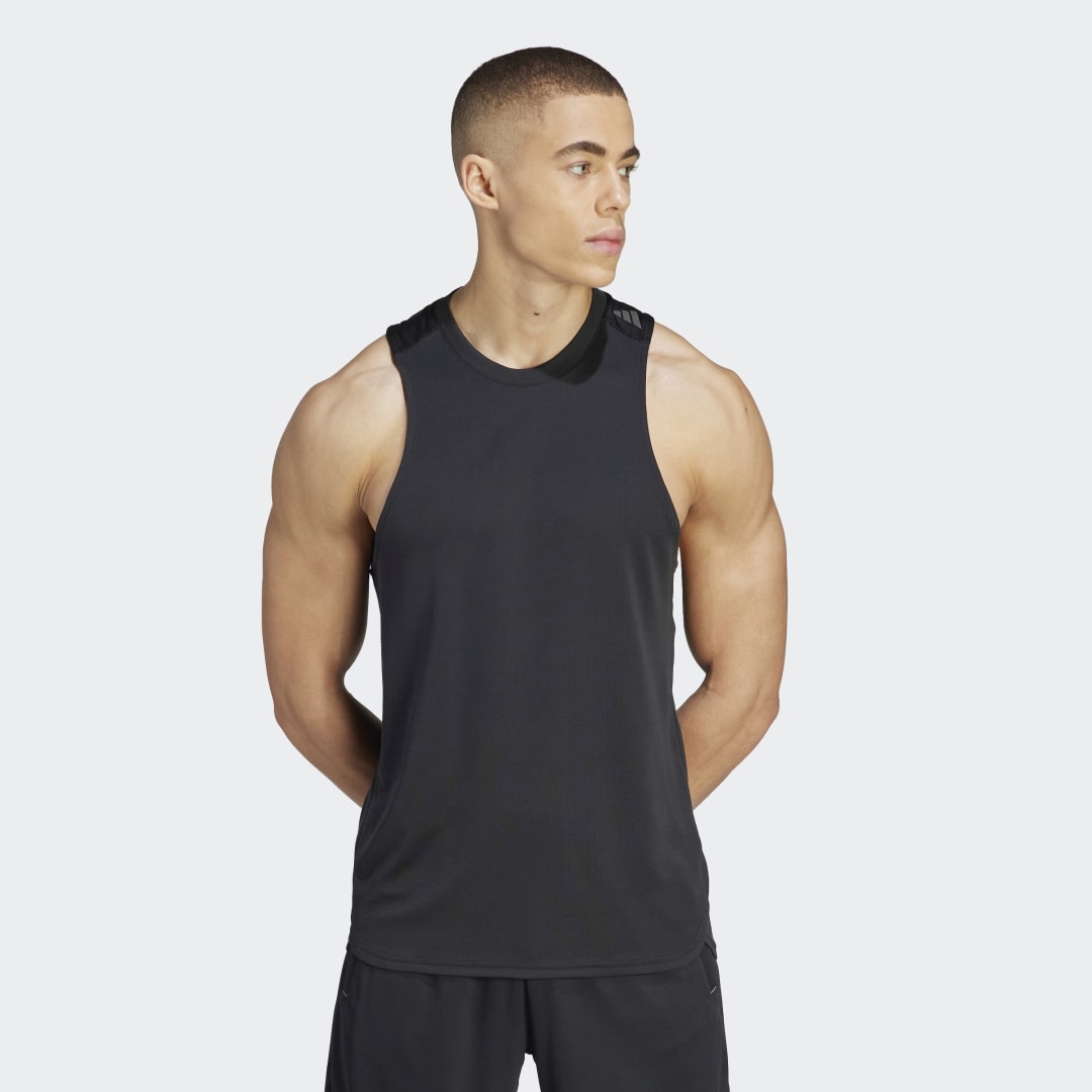 Потник adidas Originals Designed for Training HEAT.RDY HIIT Training Tank Top Черно | IM1101, 0