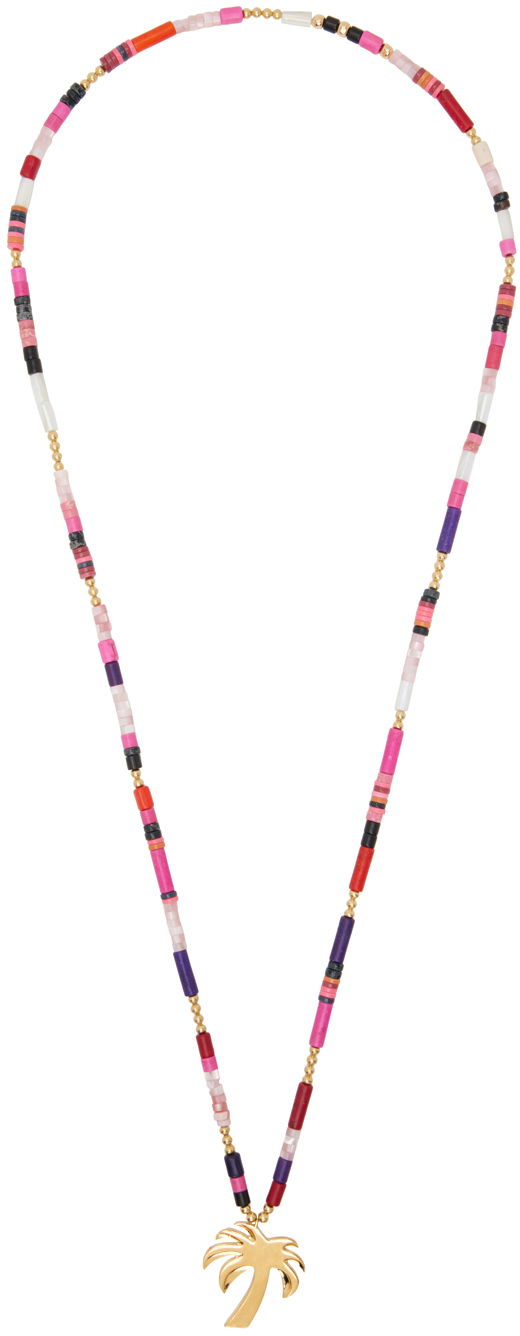 Multicolor Palm Beads Necklace