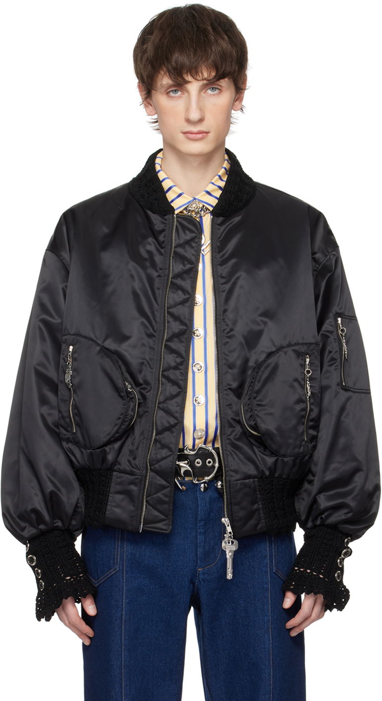 Яке бомбър Chopova Lowena Chopova Lowena Slash Bomber Jacket Черно | 5176