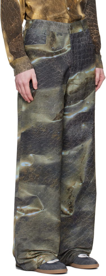 Дънки Serapis Serapis Golden Hour Printed Jeans Кафяво | SS25_DE_1W, 1