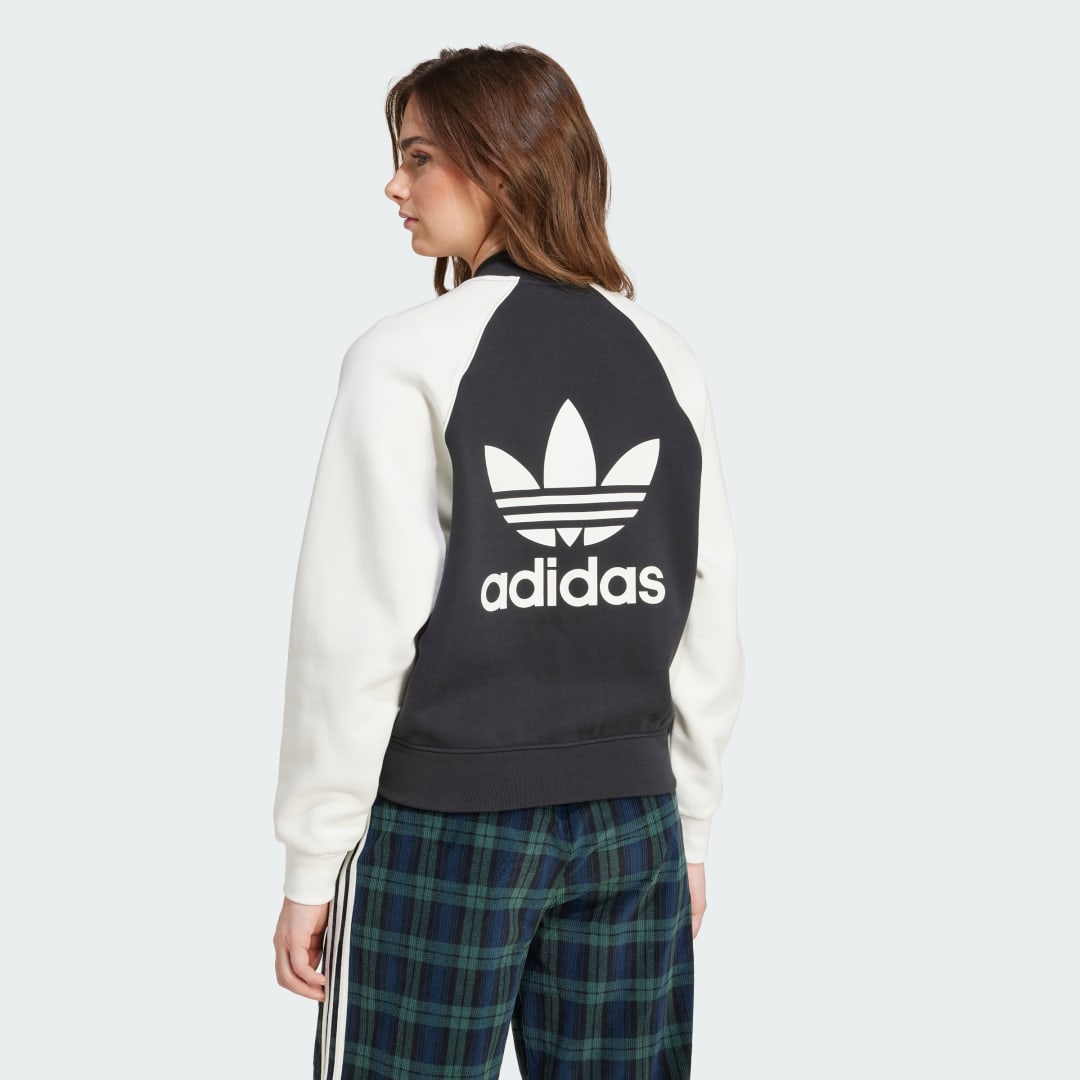 Яке бомбър adidas Performance Adicolor Classics Trefoil Colleague Черно | IZ2832, 1