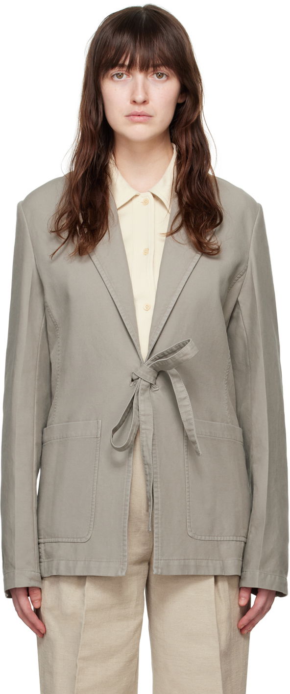 Яке TOTEME Tie-Front Blazer Зелено | 243-WRZ0042-FB0189, 0