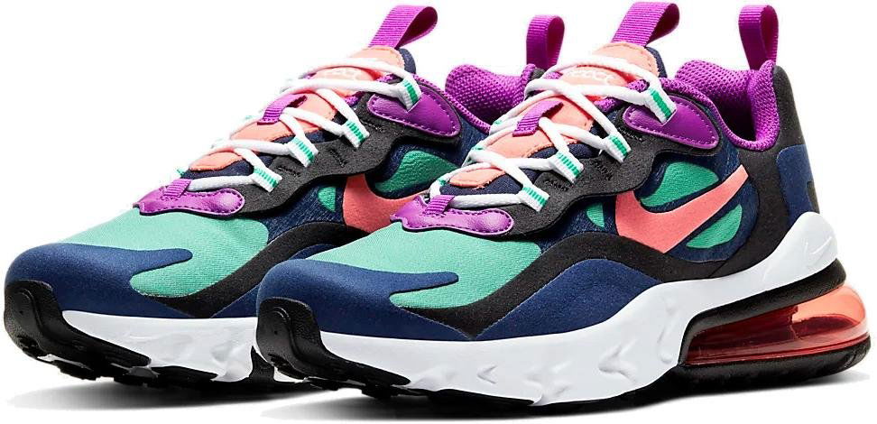 Кецове и обувки Nike Air Max 270 React GS Синьо | bq0103-402, 1