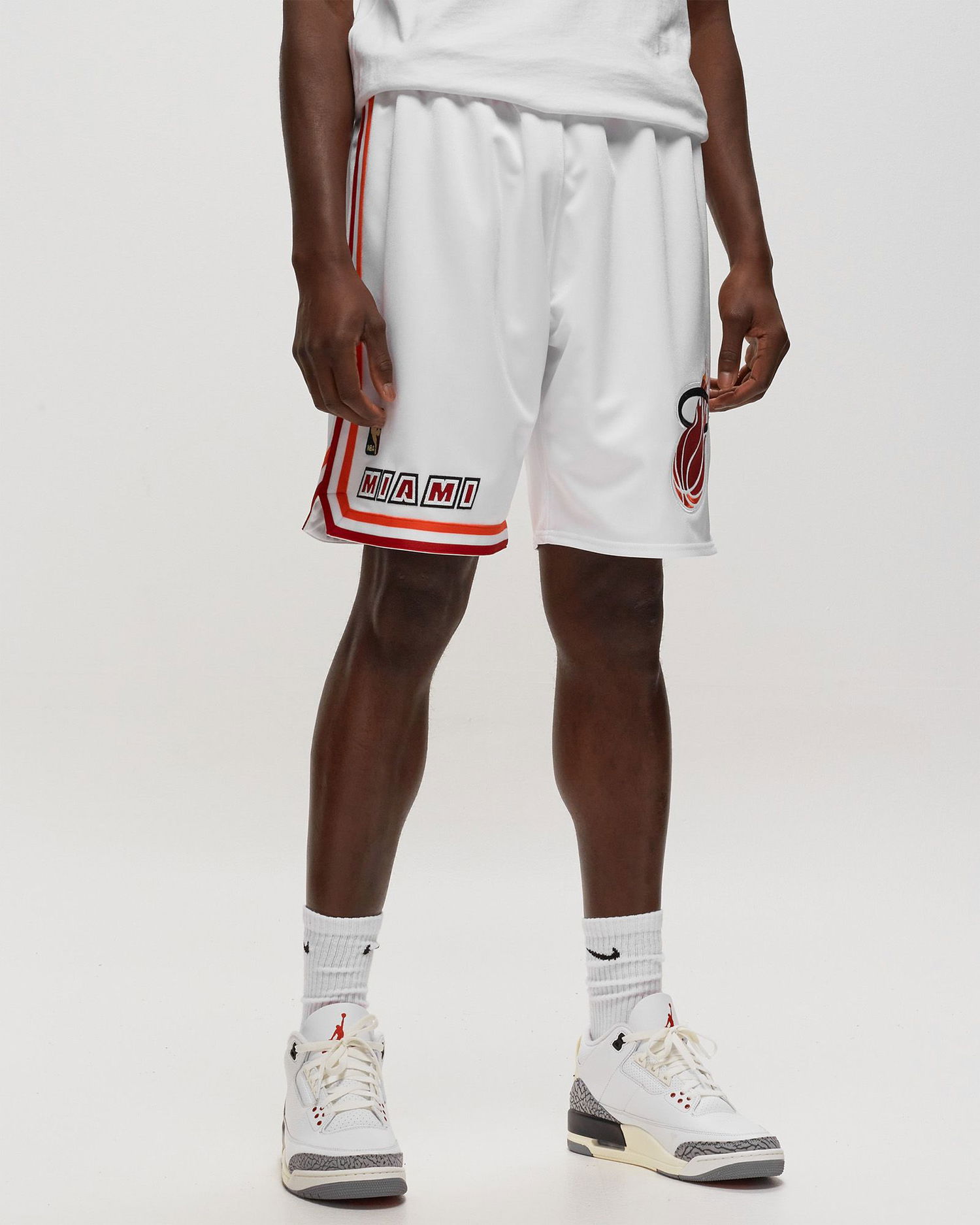 Къси панталони Mitchell & Ness Mitchell & Ness NBA HWC HEAT 2007 Team Shorts Бяло | ASHR5661-MHE07PPPWHIT, 1